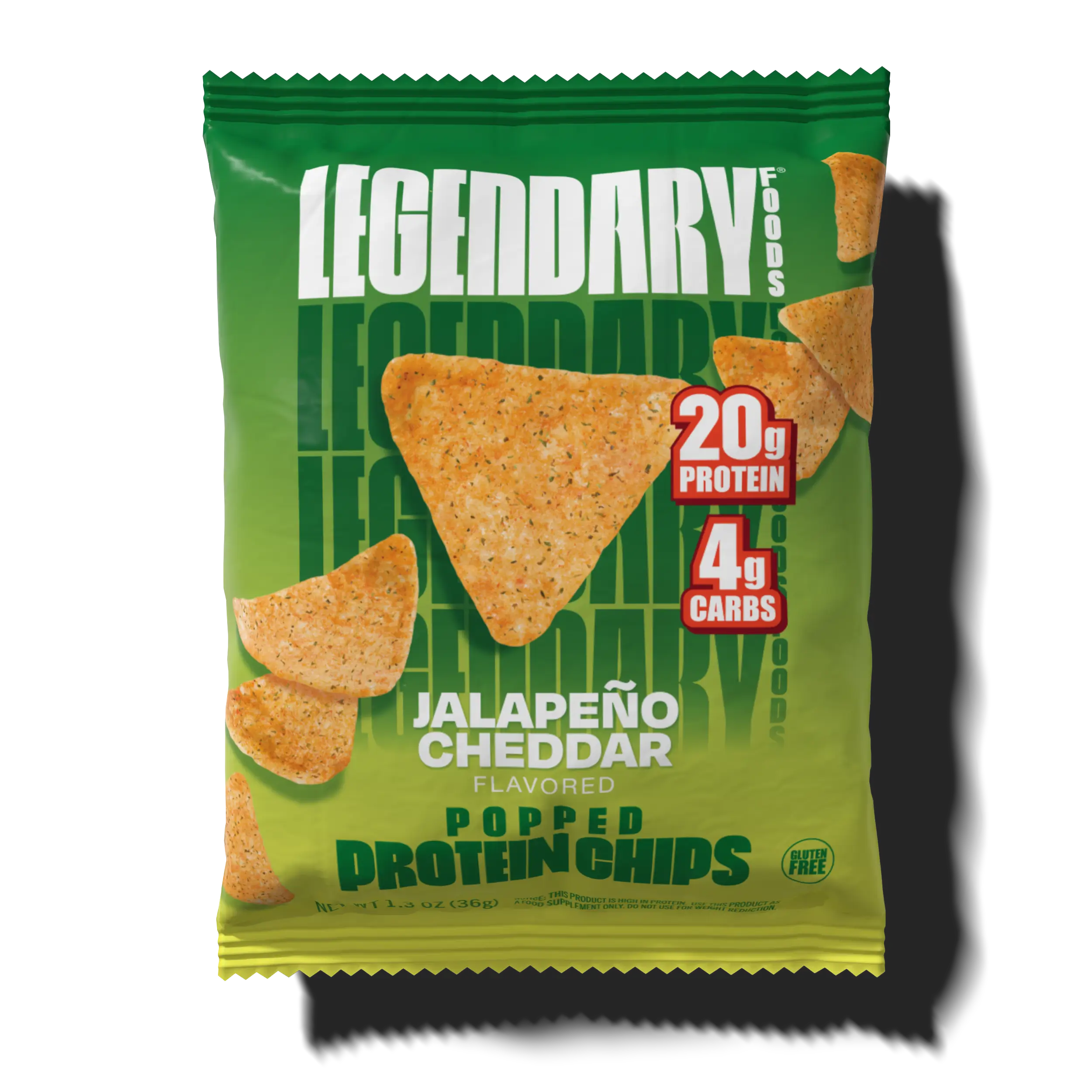 Jalapeño Cheddar Popped Protein Chips – Legendary Foods