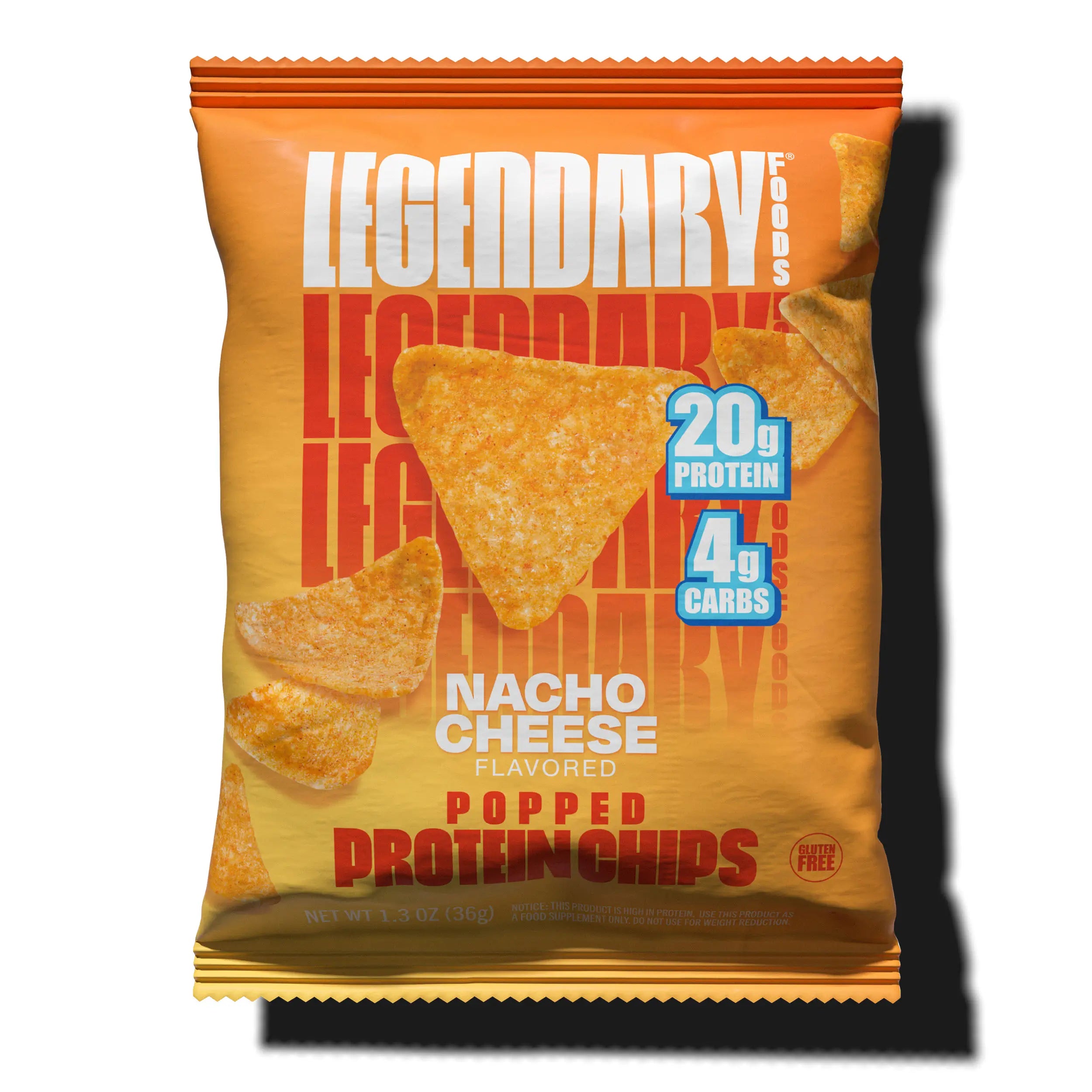 Nacho Cheese Popped Protein Chips | Legendary Foods