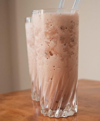 Chocolate Peanut Butter Flaxseed Smoothie