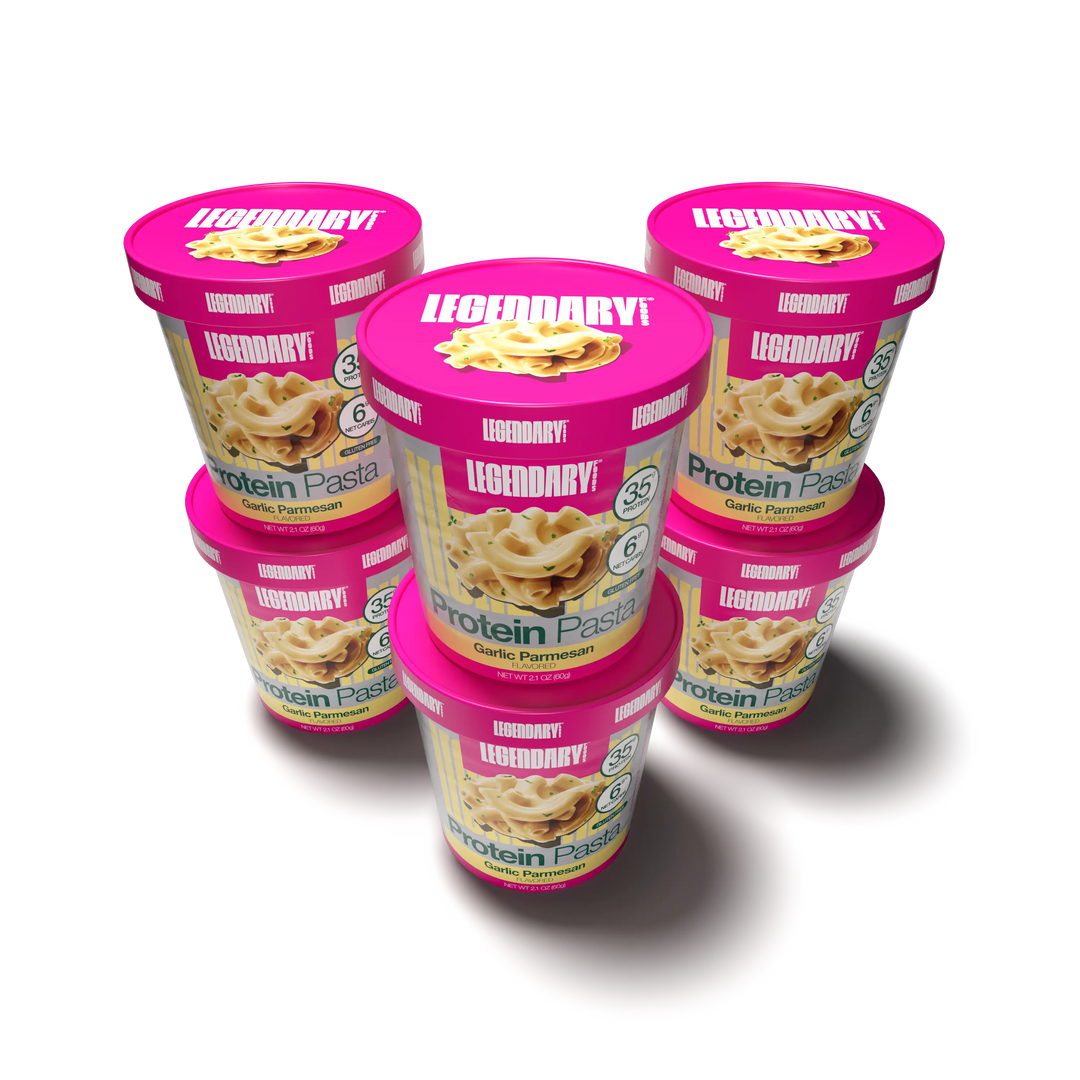 Six Cups of Legendary Foods Garlic Parmesan Protein pasta 