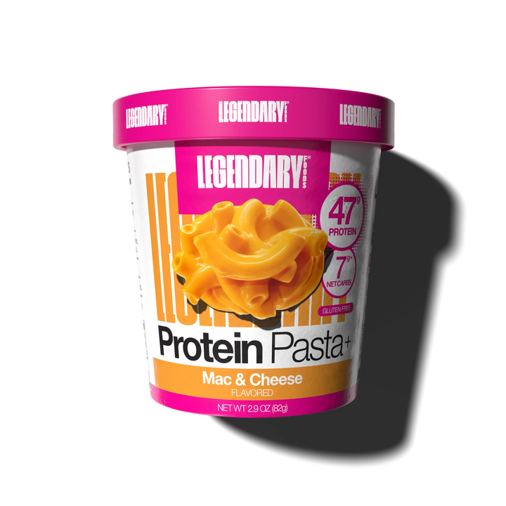 Cup of Legendary Foods Protein Pasta+ Mac & Cheese Flavored