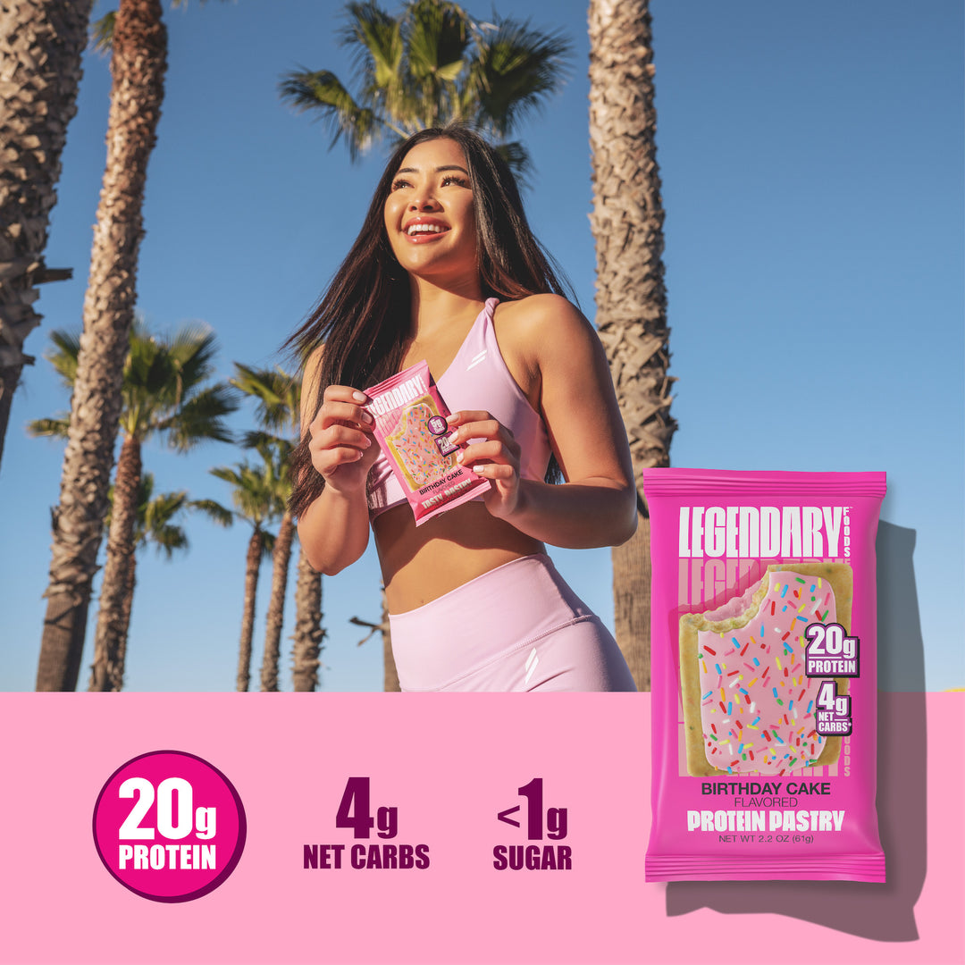 Birthday Cake Protein Pastry - 8 Pack