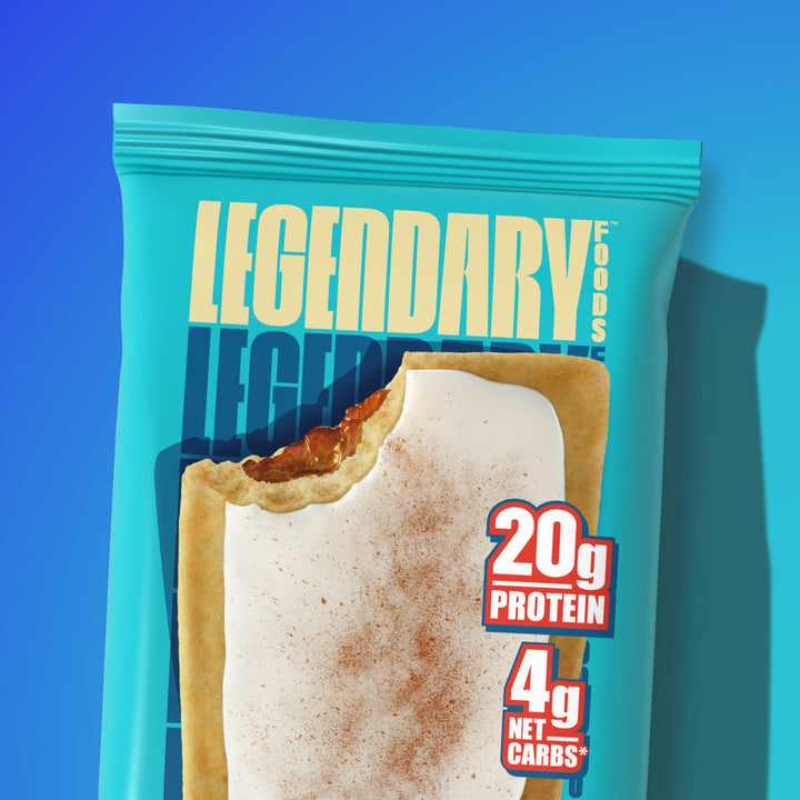 brown sugar cinnamon protein pastry with 20 grams of protein