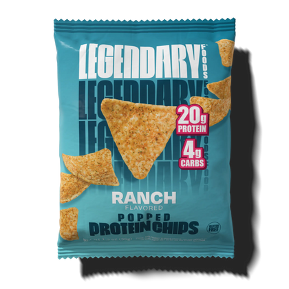 Package of Ranch Popped Protein Chips