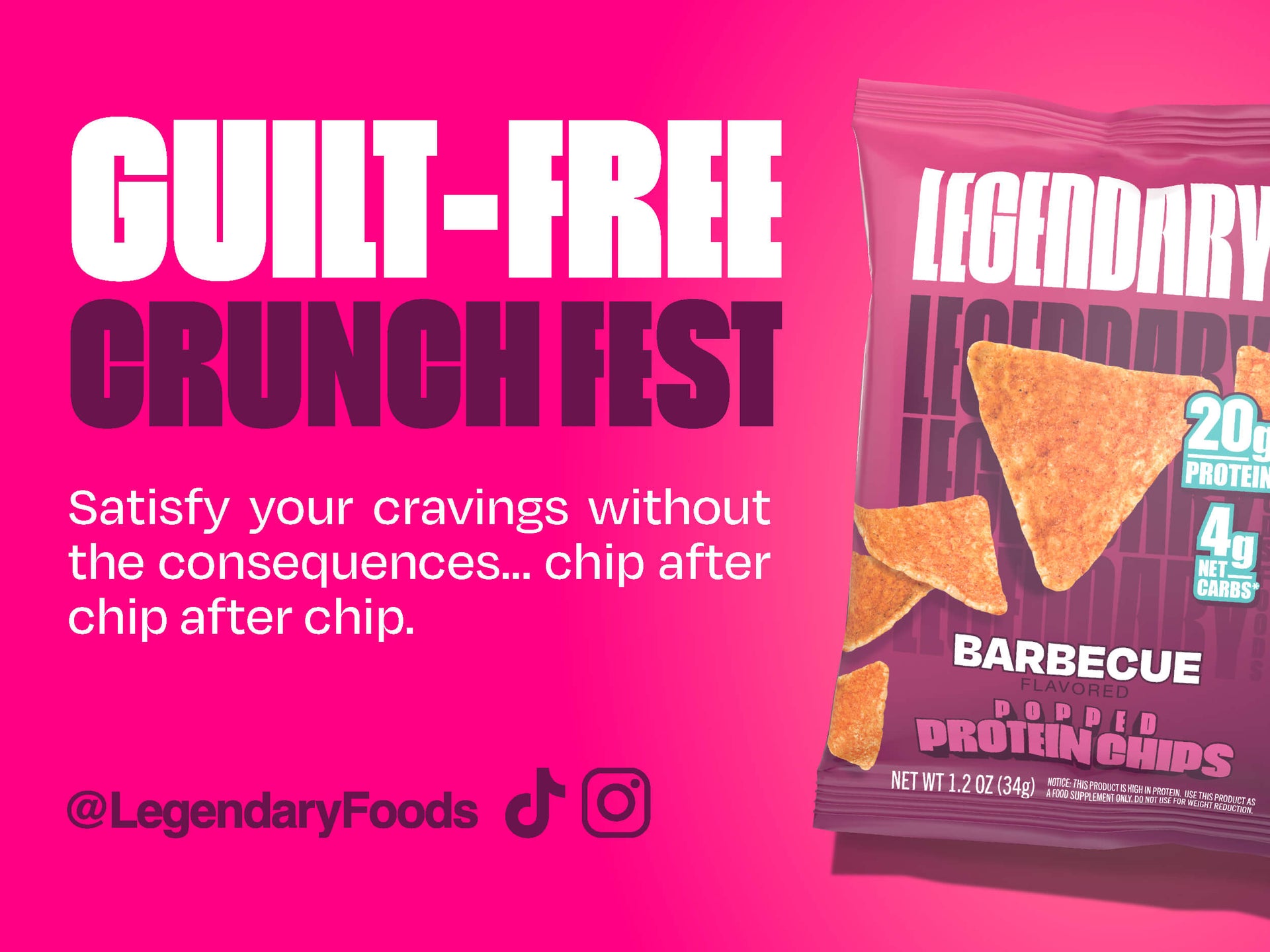 Ranch Flavored Popped Protein Chips | Legendary Foods