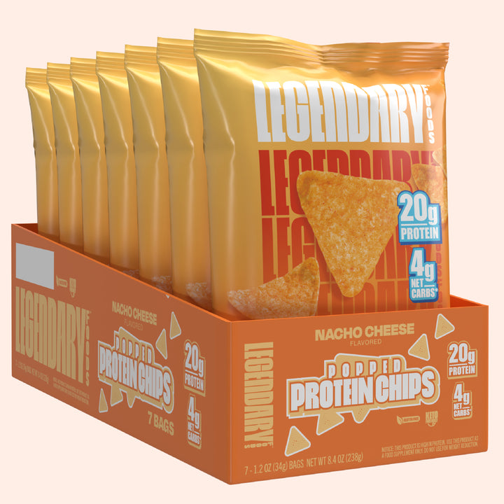 Nacho Cheese Popped Protein Chips