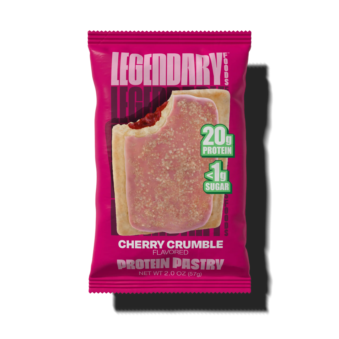 Package of Cherry Crumble protein pastry