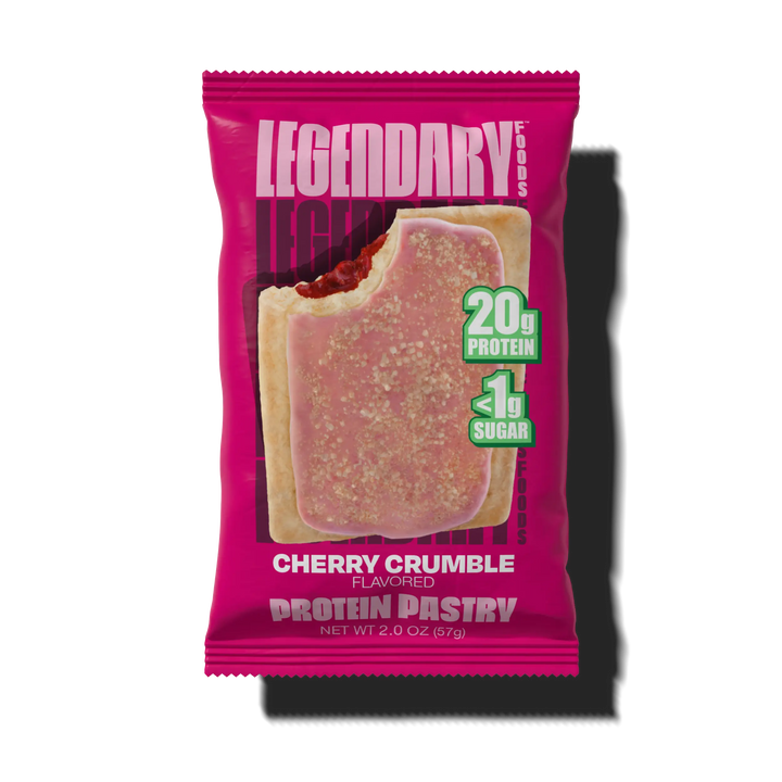 Package of Cherry Crumble protein pastry