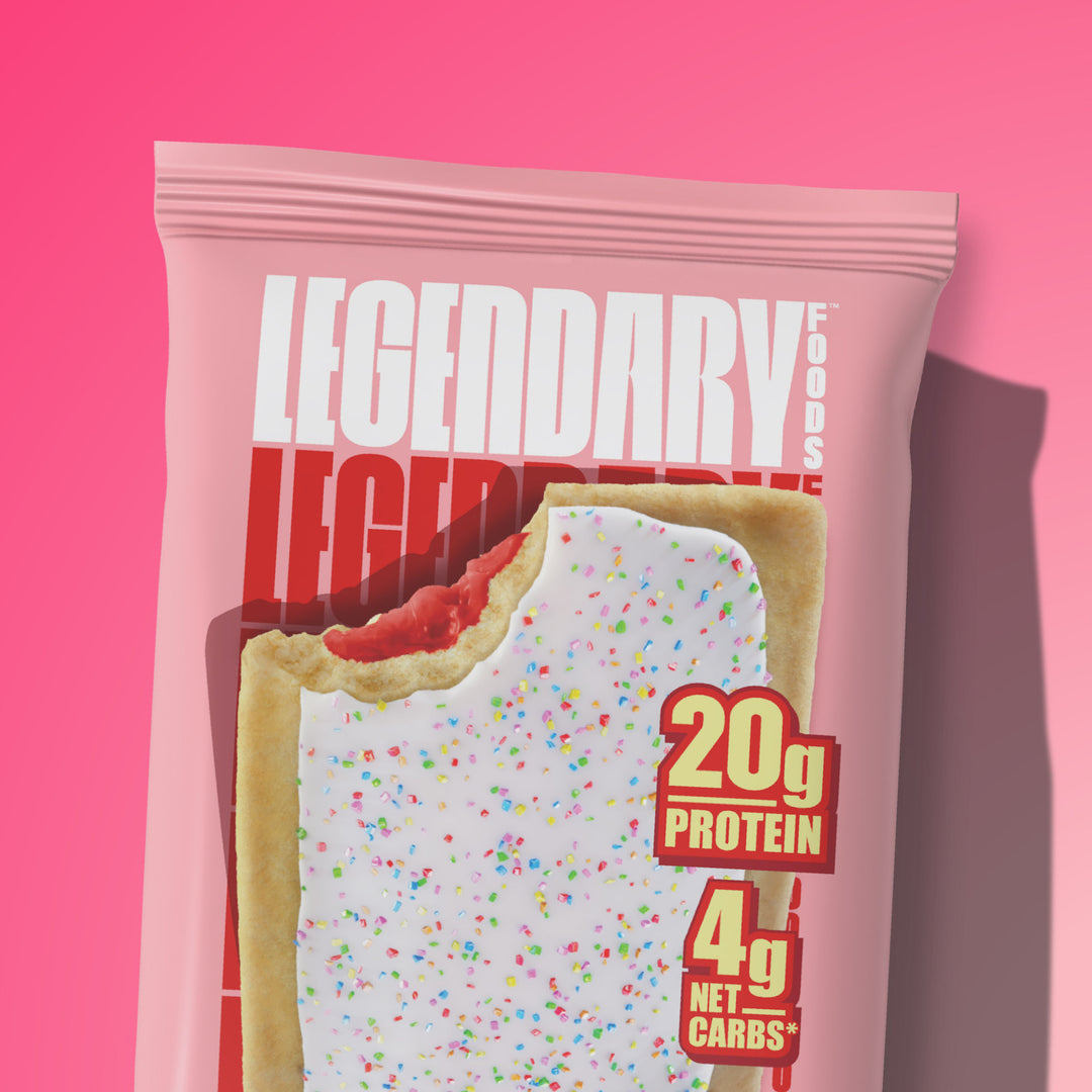 strawberry protein pastry with 20 grams of protein