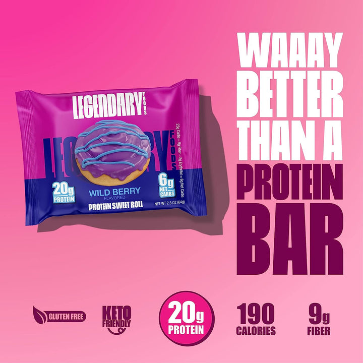 wild berry protein sweet roll vs protein bar