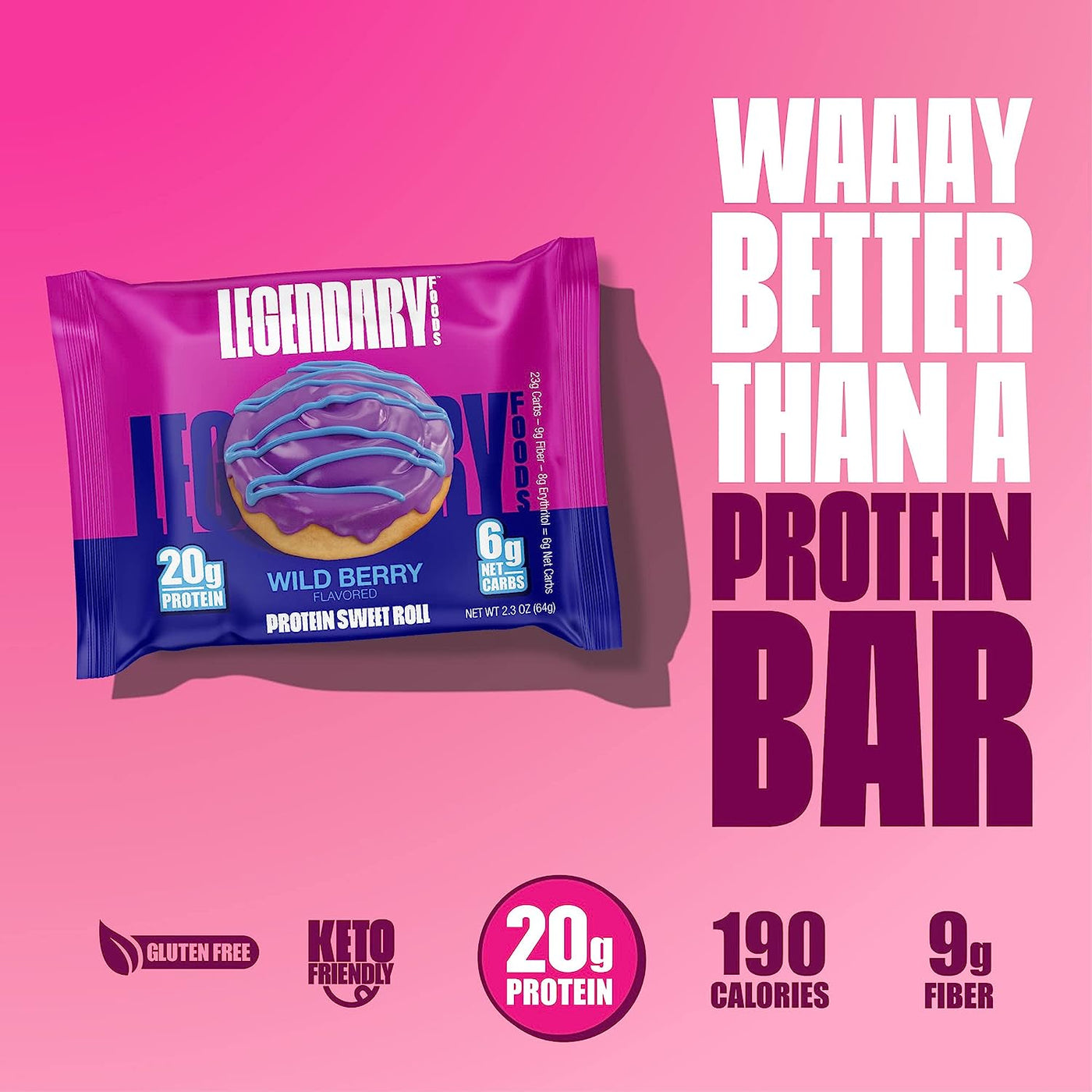 Wild Berry | Protein Sweet Roll | 10-Pack